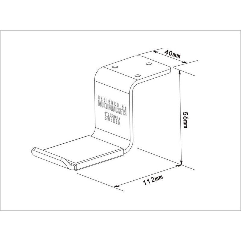 Multibrackets M Headset Holder Monteringssæt Hovedtelefoner / headsets